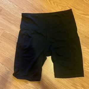 Black bike shorts